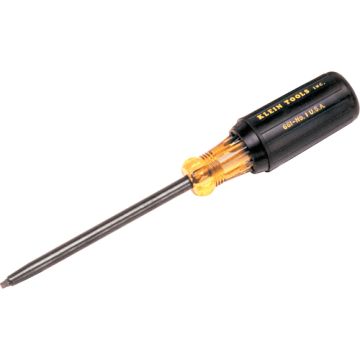 Klein® Cushion-Grip Screwdrivers-Round Shank, Square Recess Tip