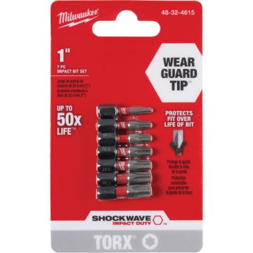 Shockwave™ 1" Impact Duty™ Torx® Bit Set