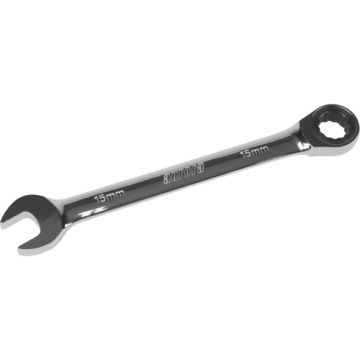 Metric Ratcheting Combination Wrench