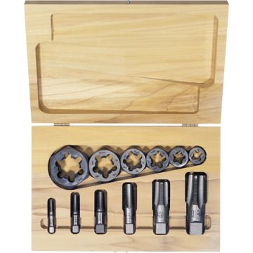 Hexagon Re-threading Tap & Die Set