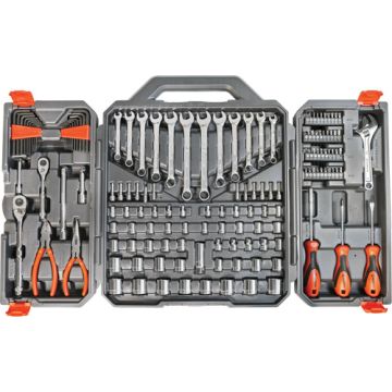 1/4" & 3/8" Drive 6 Point SAE/Metric Professional Tool Set