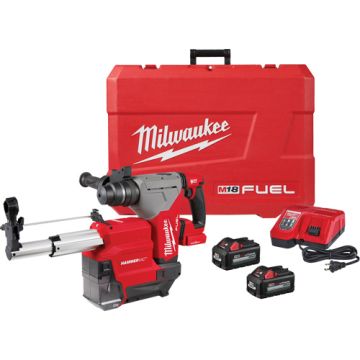 M18 Fuel™ SDS Plus Rotary Hammer with Hammervac™ Dust Extractor Kit