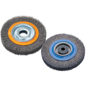 Crimped Wire Bench Wheel Brush