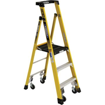 Heavy-Duty Rolling Podium Ladder