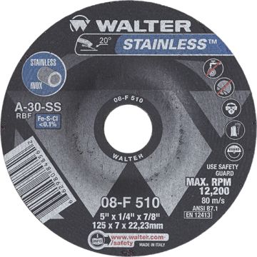 Stainless Steel Depressed Centre Grinding Wheels