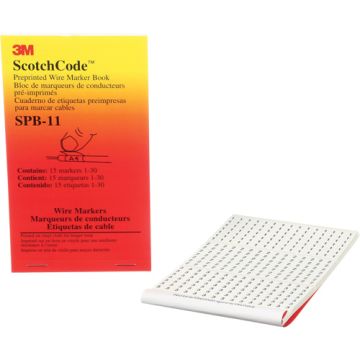 ScotchCode™ Pre-Printed Wire Marker Book