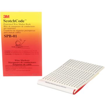 ScotchCode™ Pre-Printed Wire Marker Book